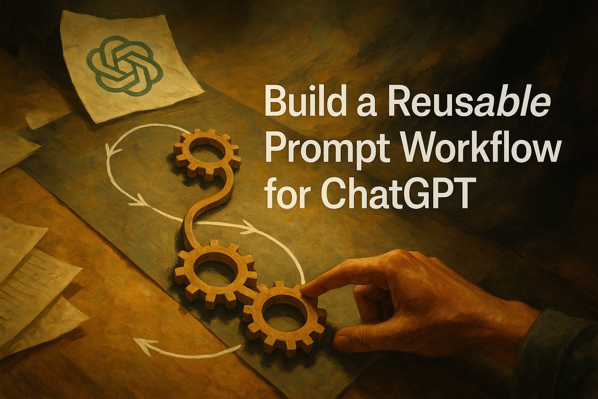How to Build a Reusable Prompt Workflow for ChatGPT