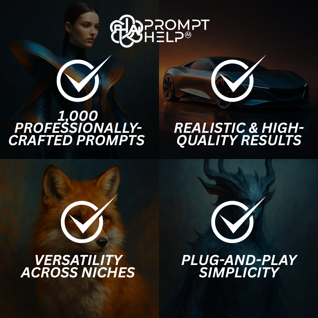 Midjourney prompt pack of 1000
